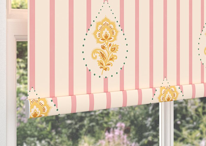 Petal & Block Bolli Stripe, Marigold - Twist & Fit Roller Blind - Image 4